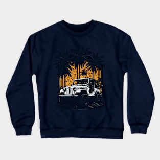 Offroad 4x4 Poster Crewneck Sweatshirt